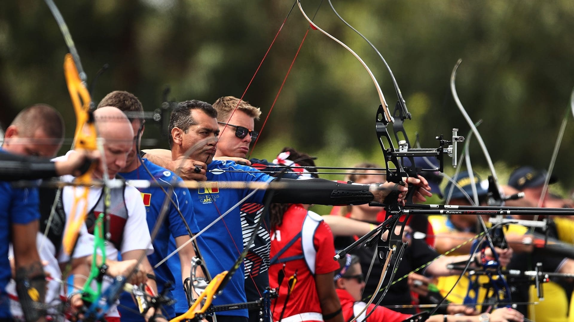 Invictus Games match bow and arrow